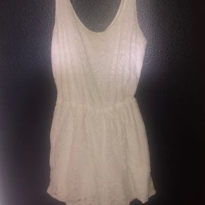 White lace Hollister romper